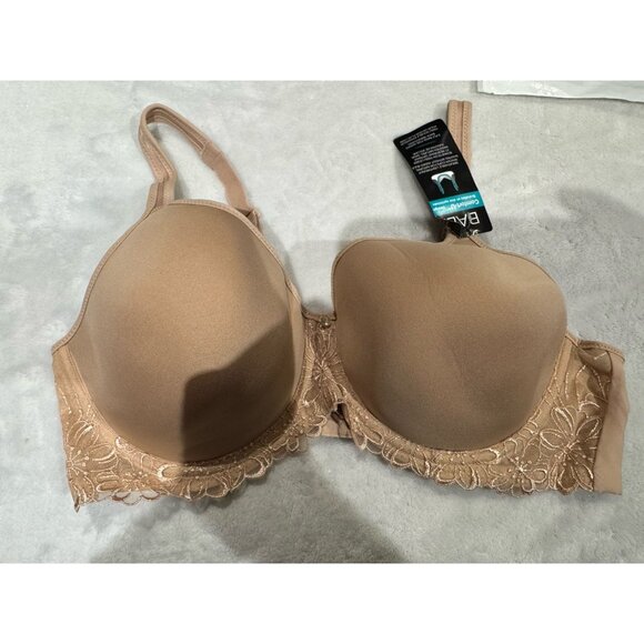 Bali B3443X One Smooth Ultra Light Embroidered Full-Figure Bra Nude Size 38C NWT - Picture 4 of 5